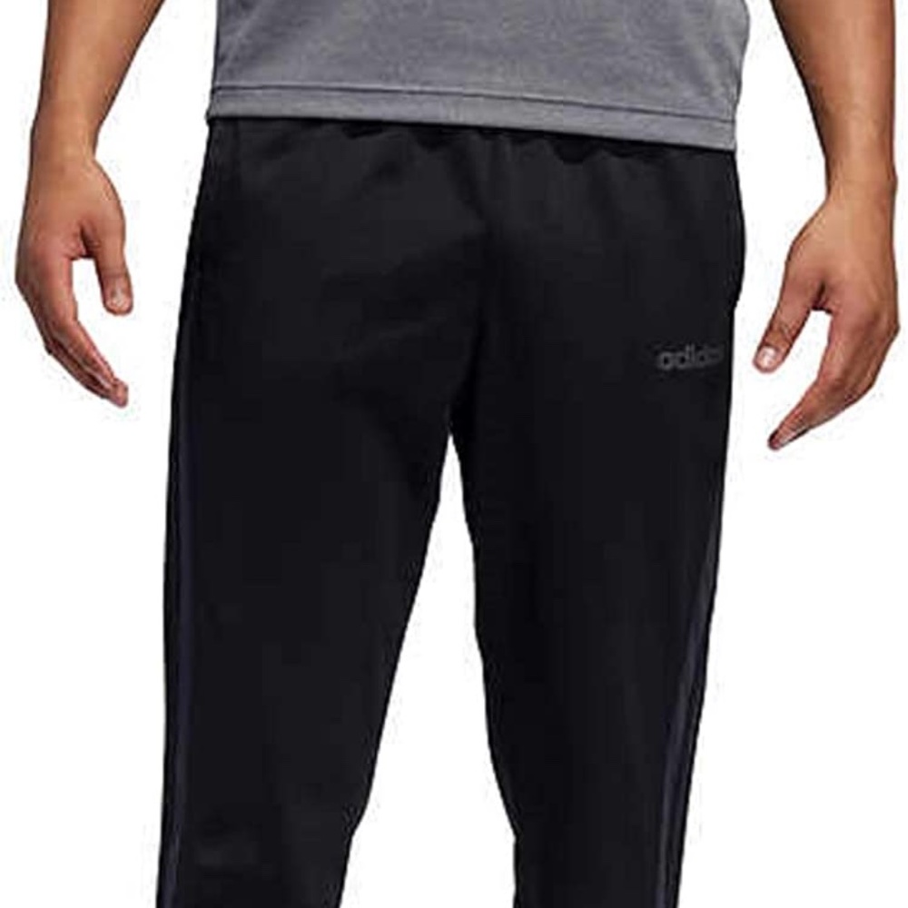 NEW / BNWT adidas Men's Essential Tricot Zip Pants Medium M Carbon / Black